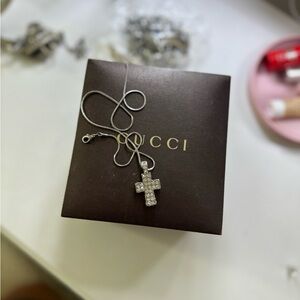 Rhinestone Cross Pendant Necklace